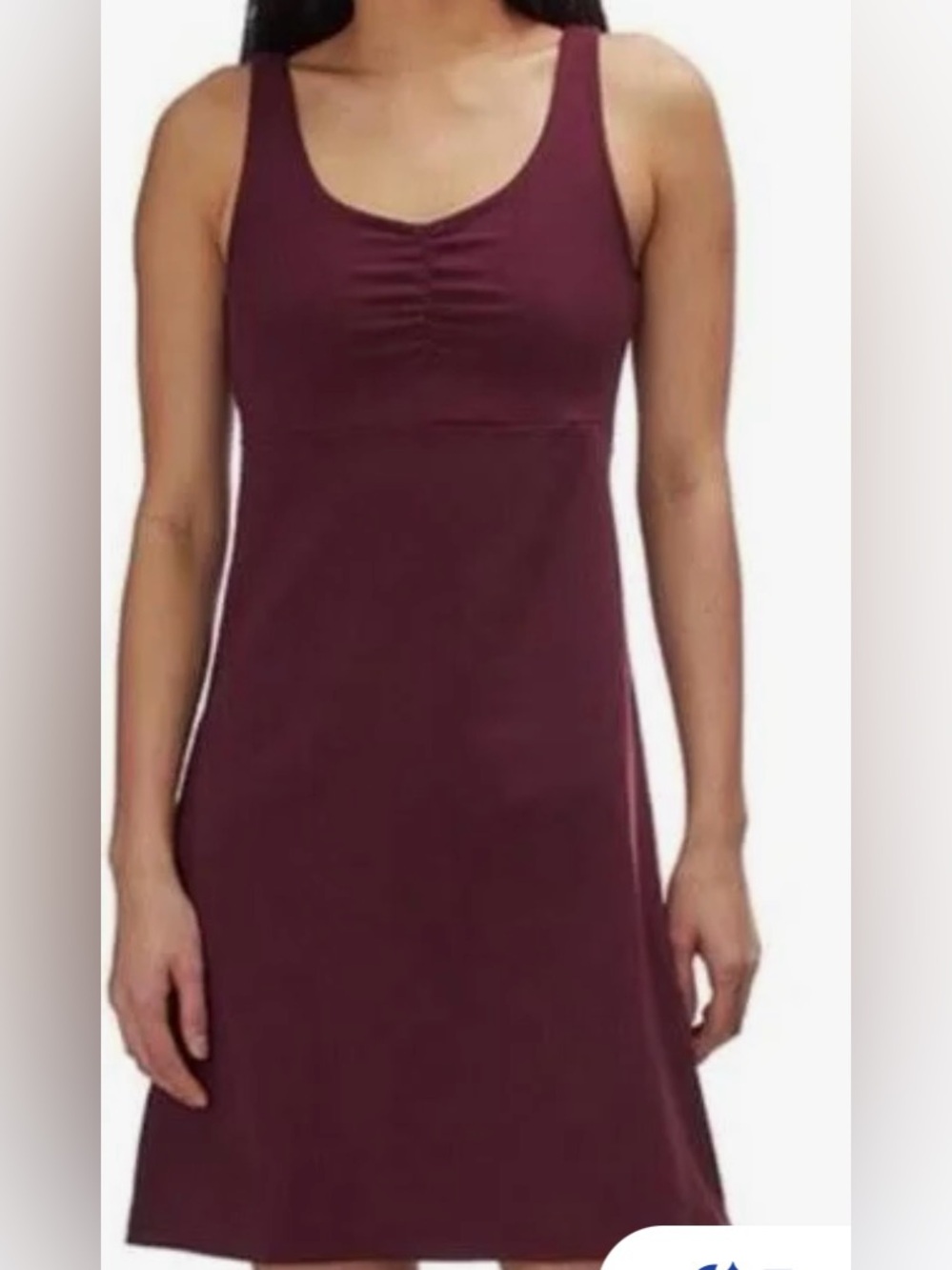 Kuhl Harmony Dress Maroon Sleeveless Kontour Built In Bra Sz Large